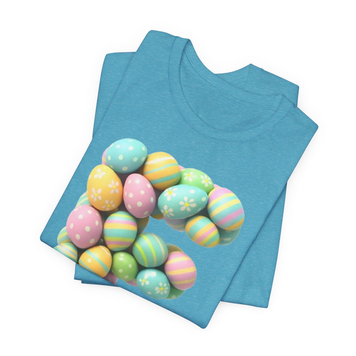 Easter Egg Letter 'E' T‑Shirt — Pastel Spring Holiday Tee