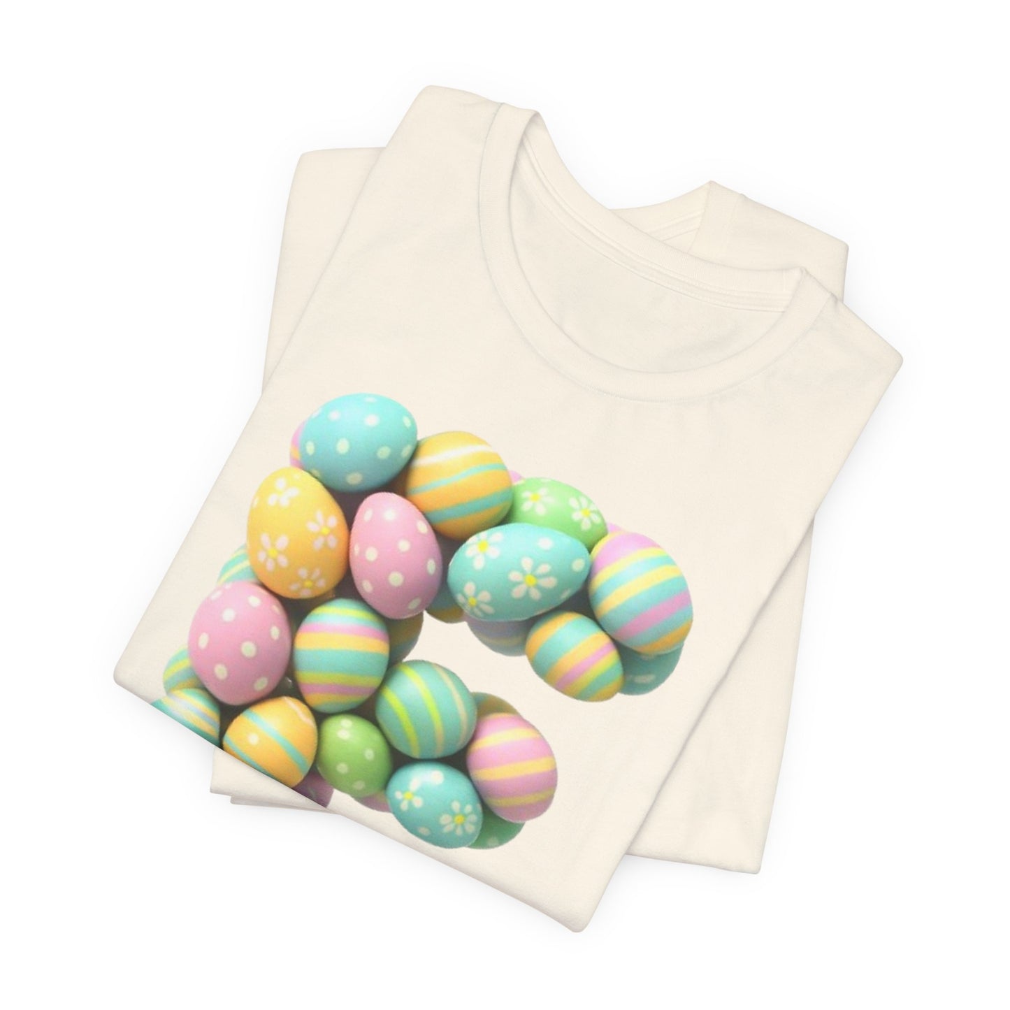 Easter Egg Letter 'E' T‑Shirt — Pastel Spring Holiday Tee