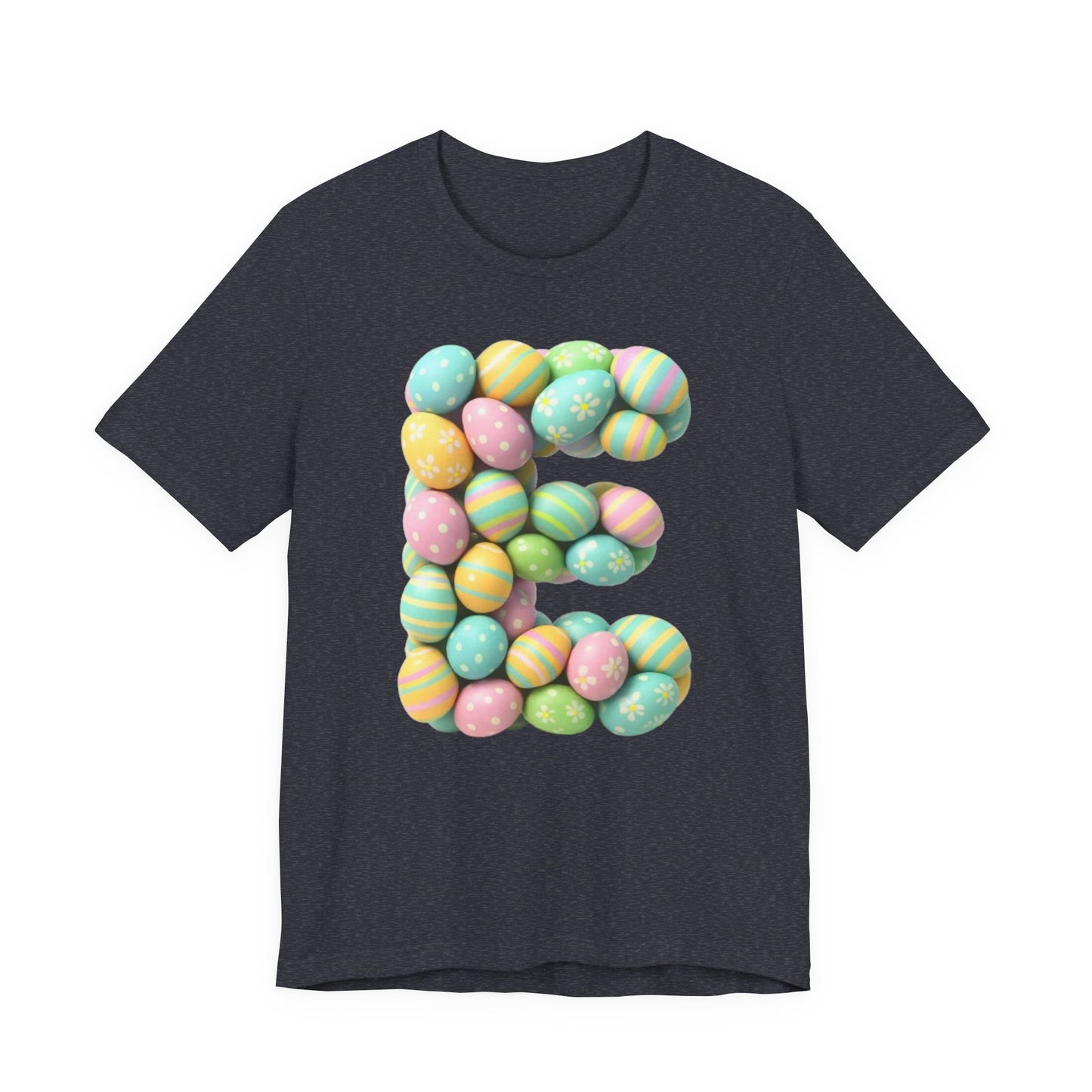 Easter Egg Letter 'E' T‑Shirt — Pastel Spring Holiday Tee
