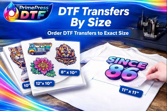 DTF Transfers By Size